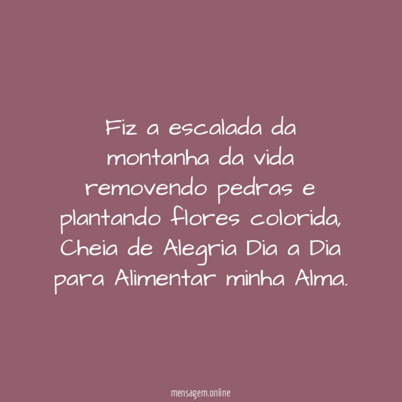 Fiz a escalada da montanha da vida removendo