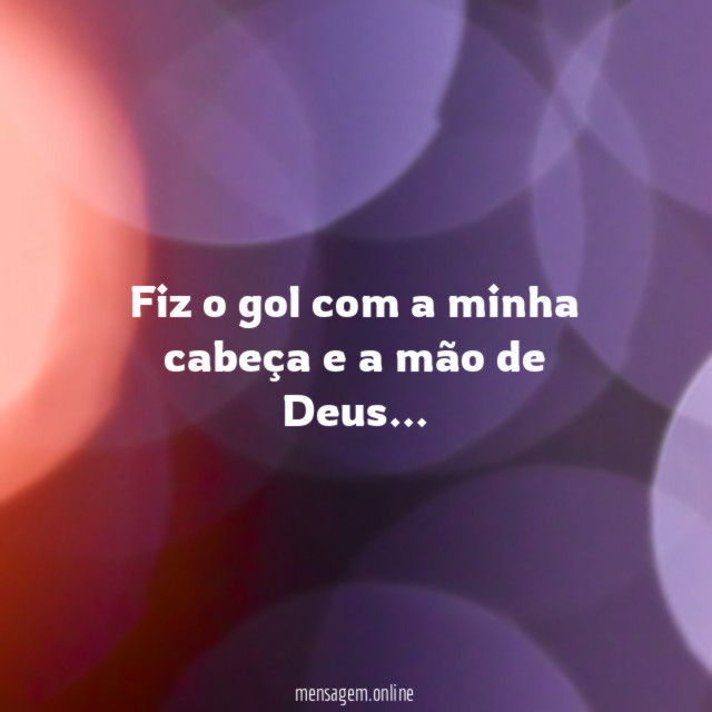 Fiz o gol com a minha cabeça e