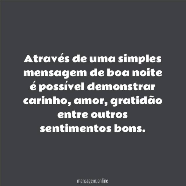 Frases de Boa Noite com Amor e Carinho