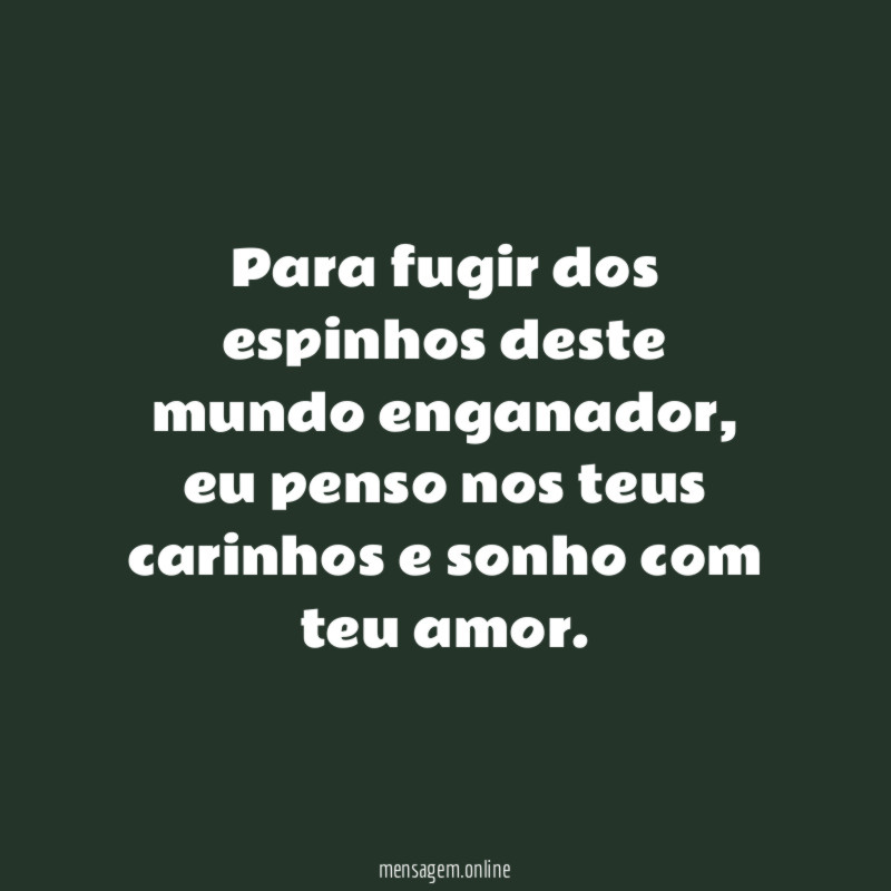 Fugir dos espinhos
