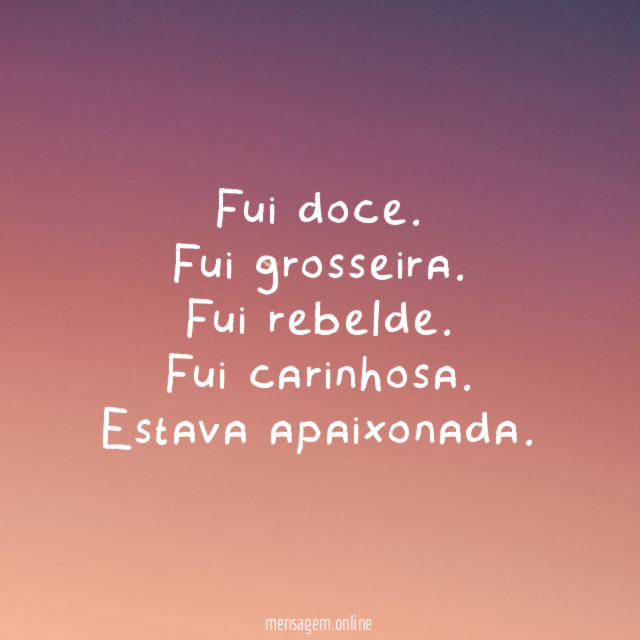 Fui doce
