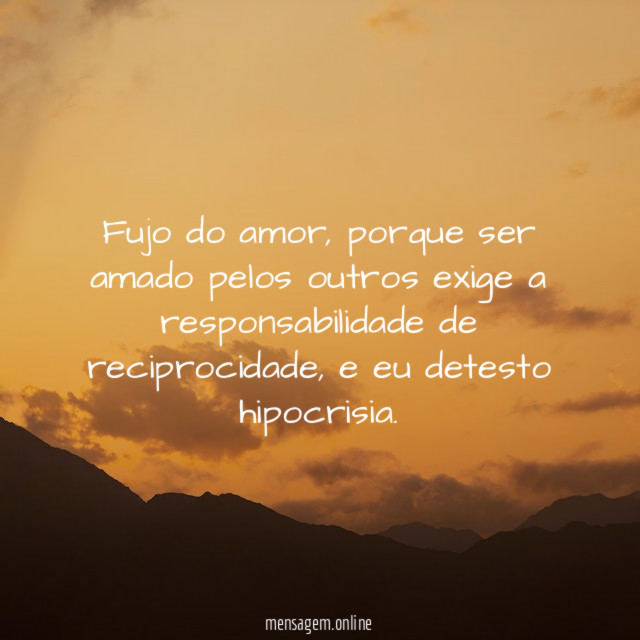 fujo do amor