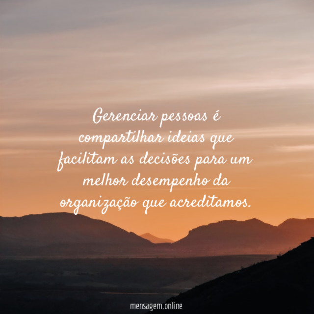 Gerenciar pessoas é compartilhar ideias que facilitam as