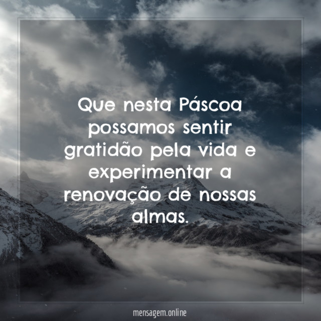 Gratidão e Renovação