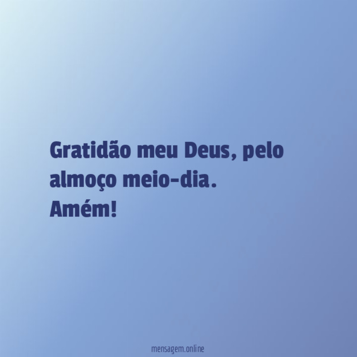 Gratidão meu Deus