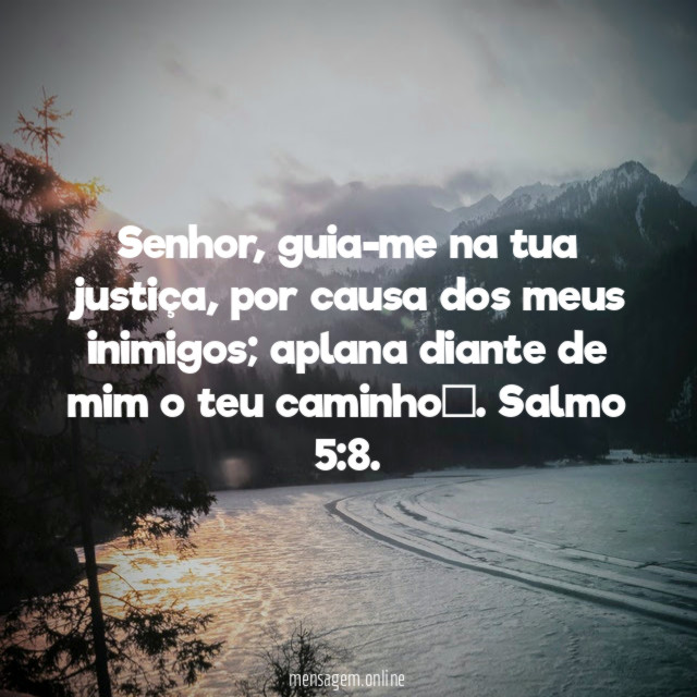 Guia-me na tua justiça!