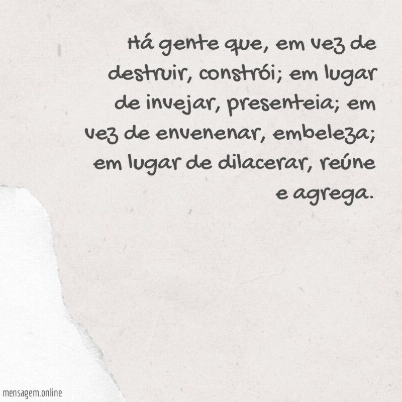 Há gente que