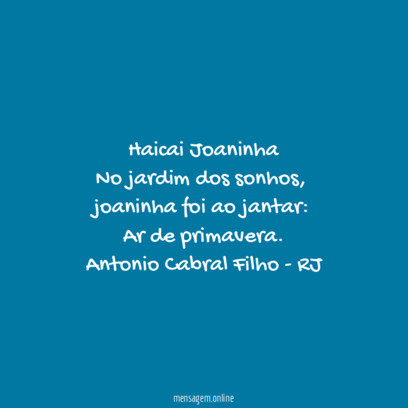 Haicai Joaninha