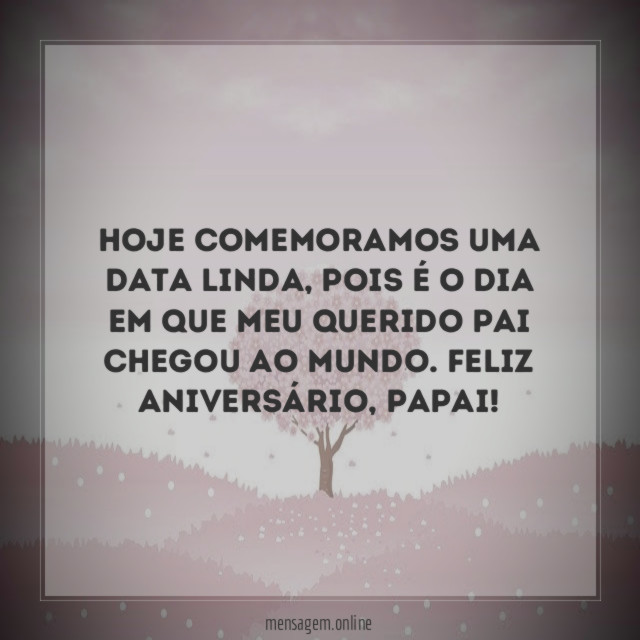 Hoje comemoramos uma data linda