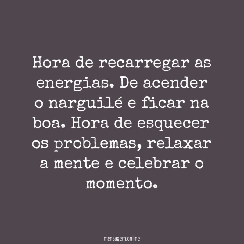 Hora do sossego