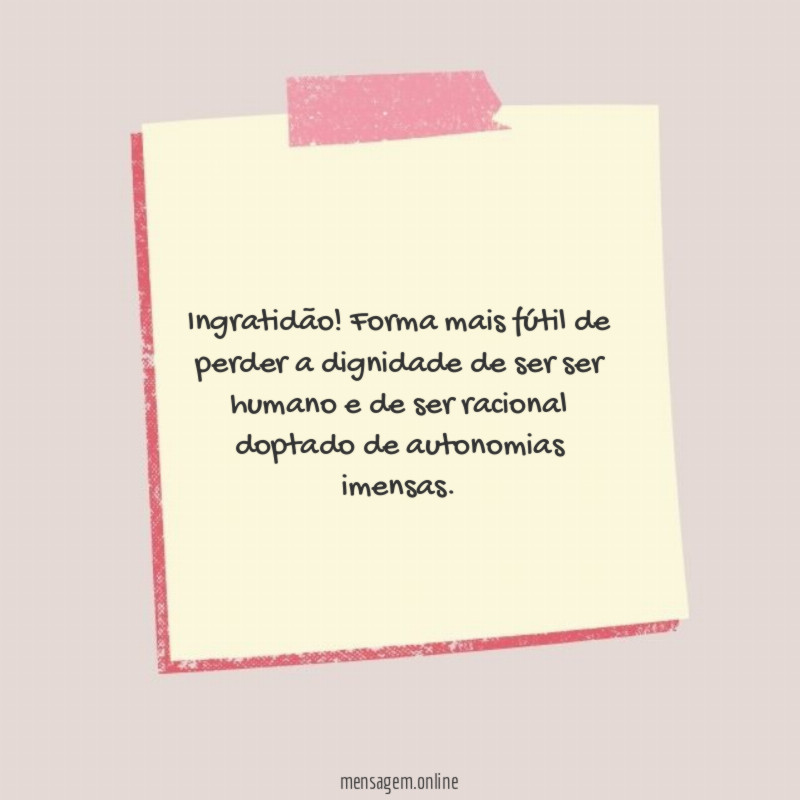 Ingratidão