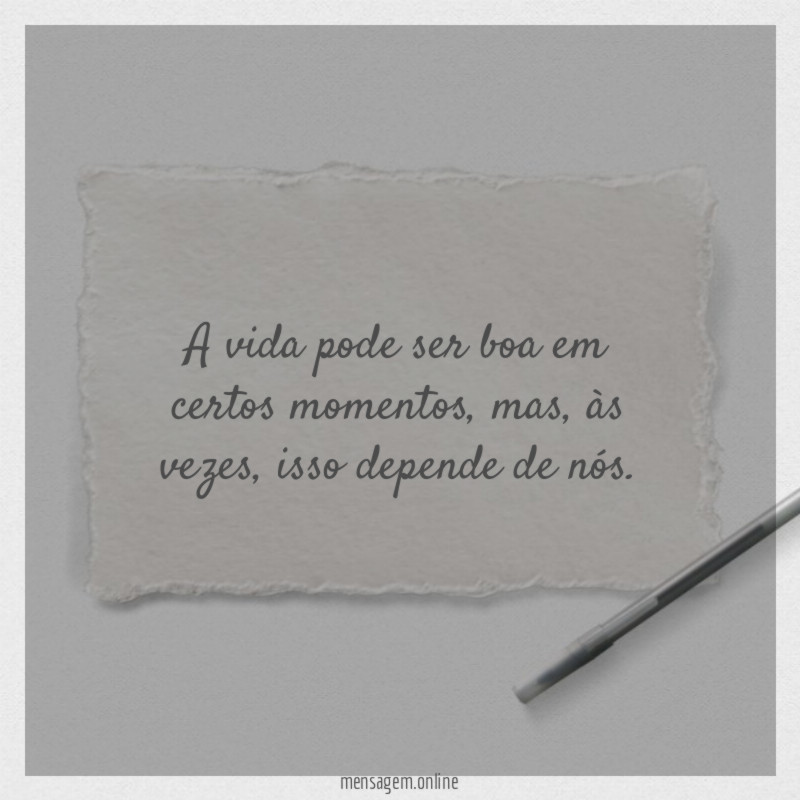 Isso depende de