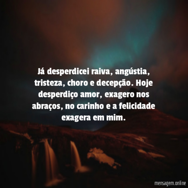 Já desperdicei raiva