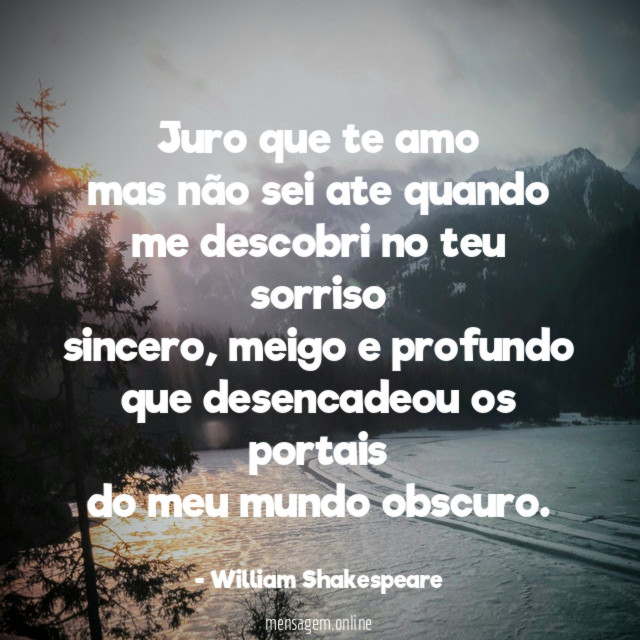 Juro que te amo mas não sei ate quando me
