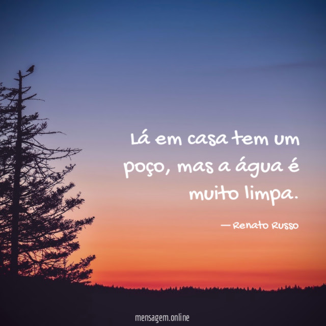 Lá em casa tem um poço