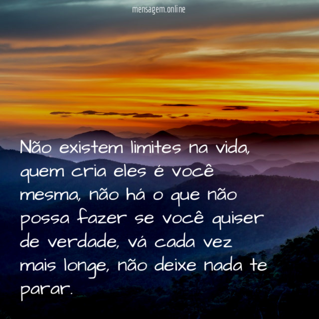 Largue mão de seus limites
