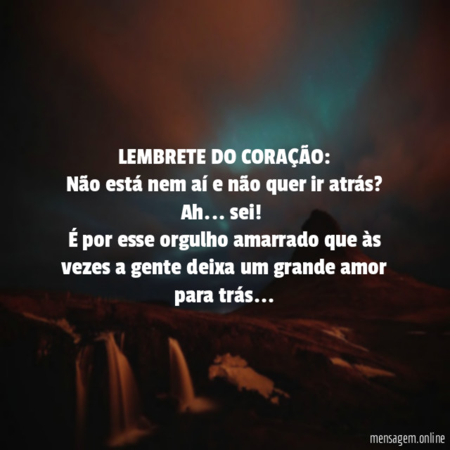 LEMBRETE DO CORAÇÃO: