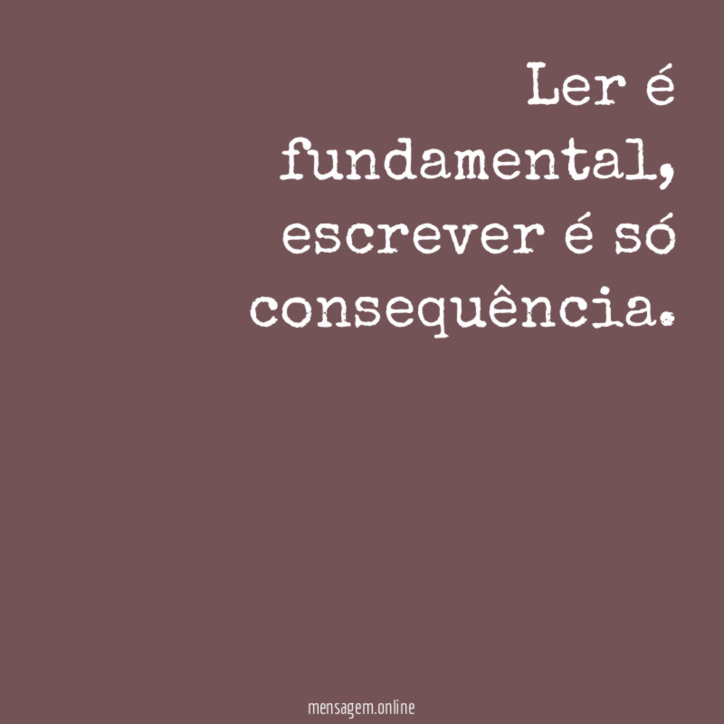 Ler é fundamental