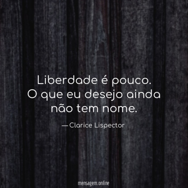 Liberdade é pouco