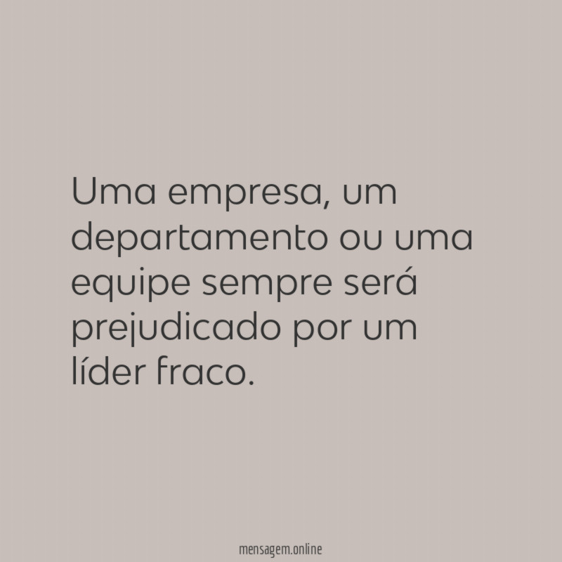 Líder fraco