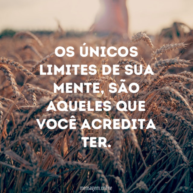 Limites de sua mente