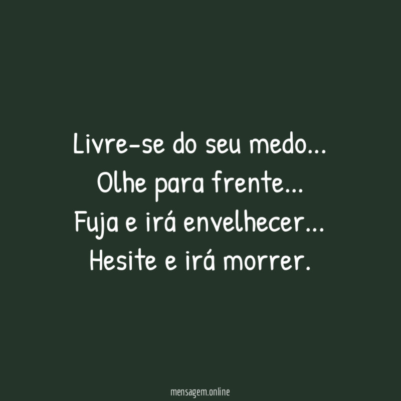 Livre-se do seu medo