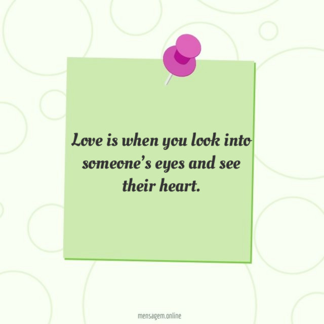 Love is when you look