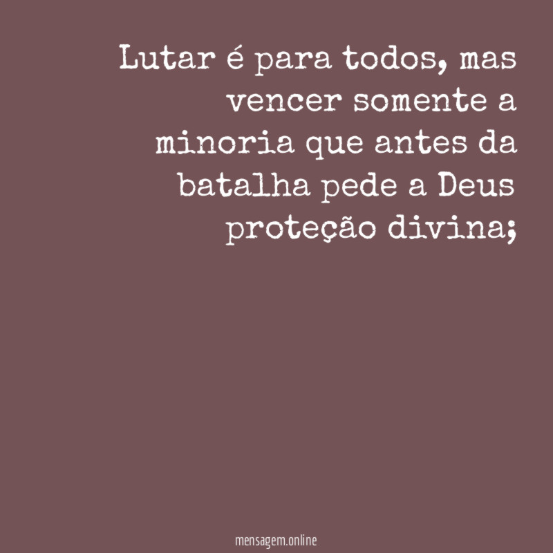 Lutar é para todos