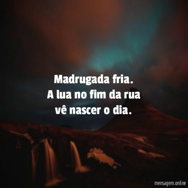 Madrugada fria
