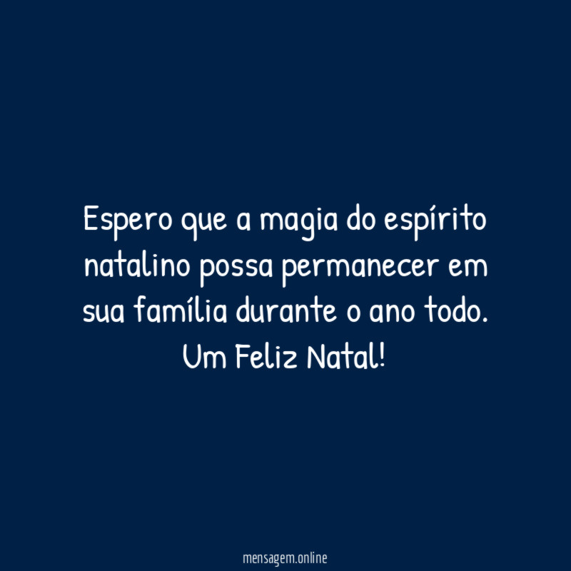 Magia do espírito natalino