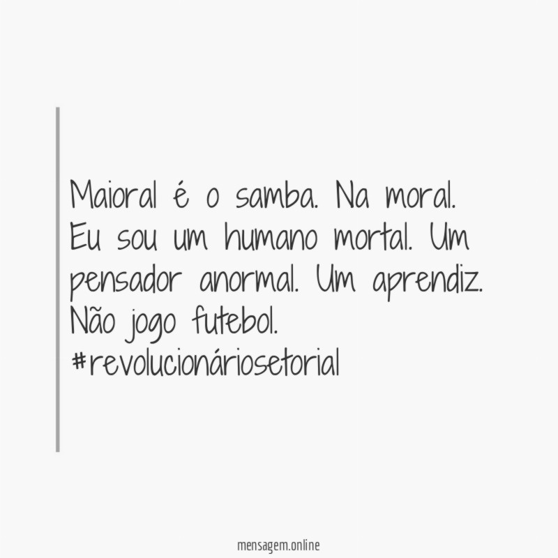 Maioral é o samba