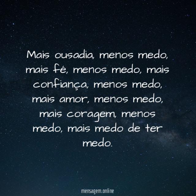 Mais ousadia