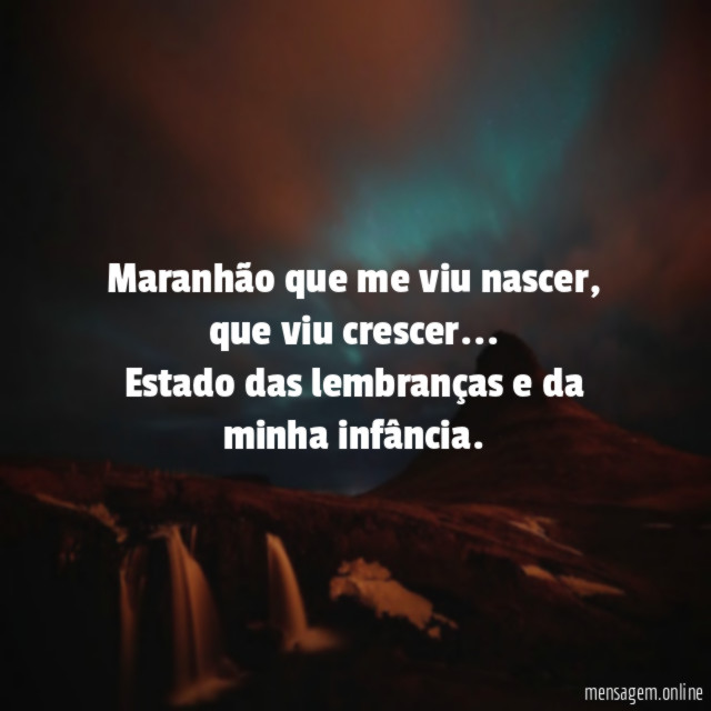 Maranhão que me viu nascer