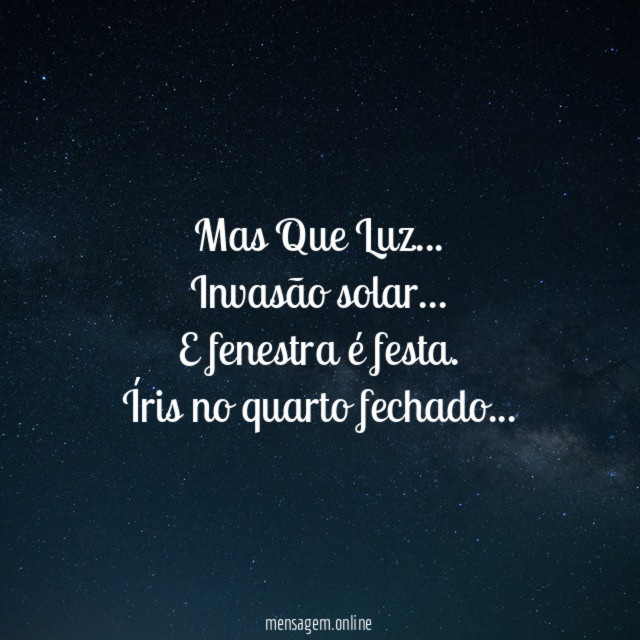 Mas Que Luz…