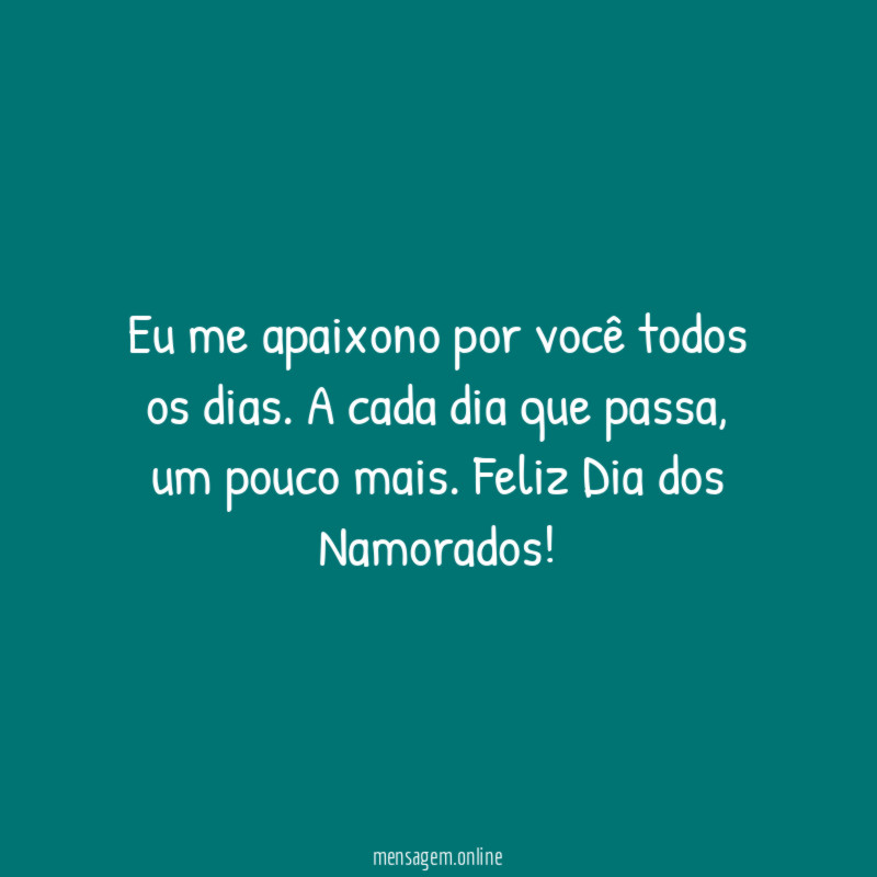 Me apaixono todos os dias