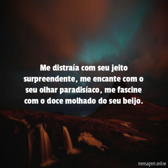 Me distraía com seu jeito surpreendente