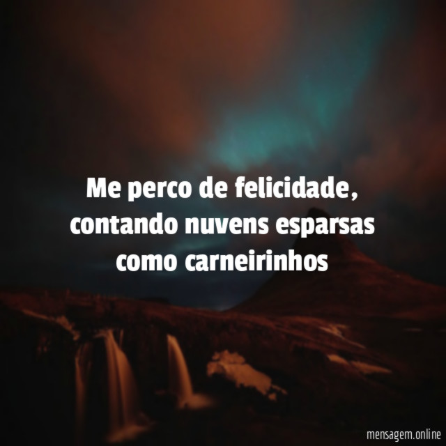 Me perco de felicidade