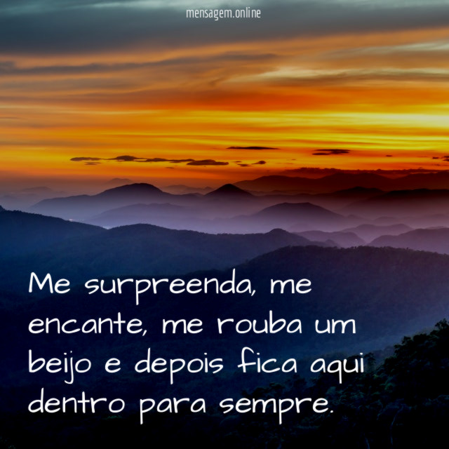 Me surpreenda