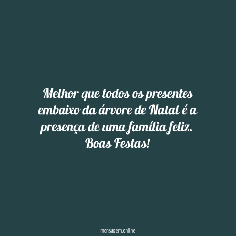 Melhor que todos os presentes embaixo da árvore