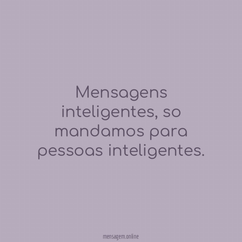 Mensagens inteligentes