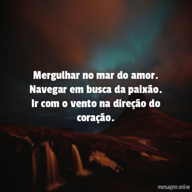 Mergulhar no mar do amor