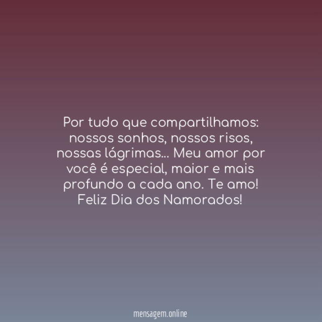 Meu amor por você é especial