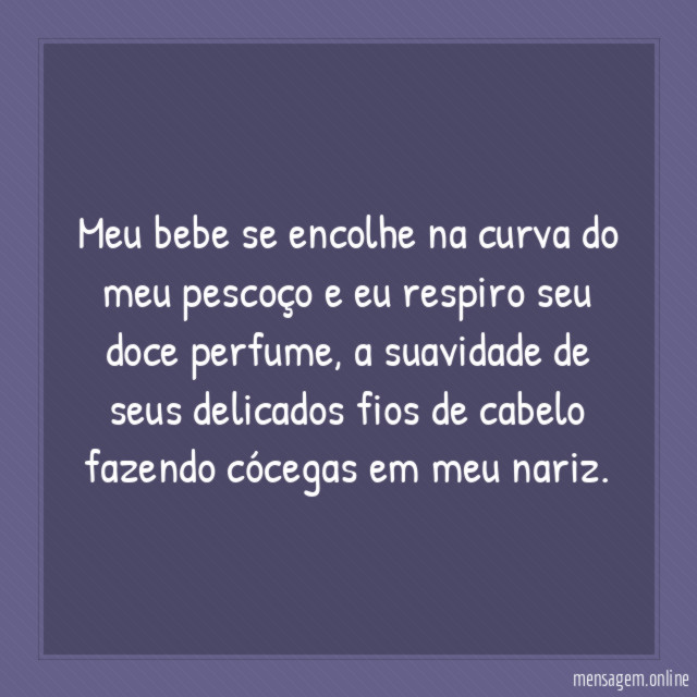 Meu bebe se encolhe na curva do meu