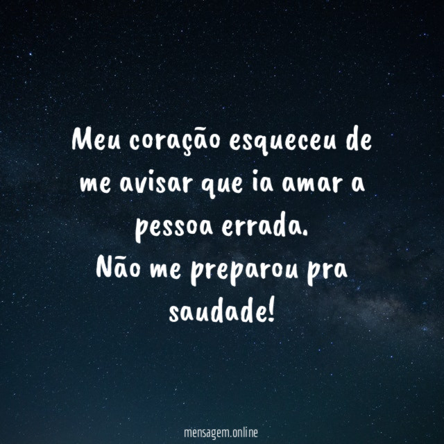 Meu coração esqueceu de me avisar que ia