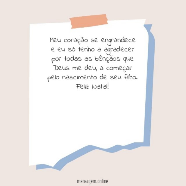 Meu coração se engrandece e eu só tenho