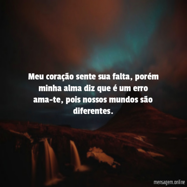 Meu coração sente sua falta