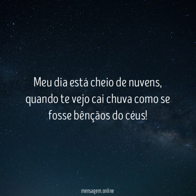 Meu dia está cheio de nuvens