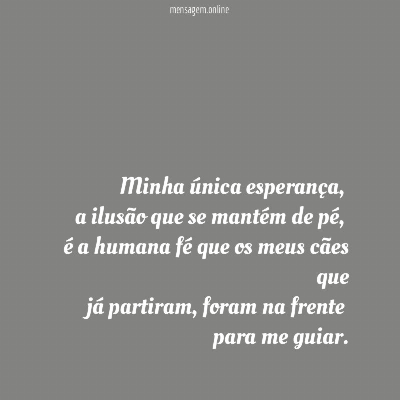 Minha única esperança
