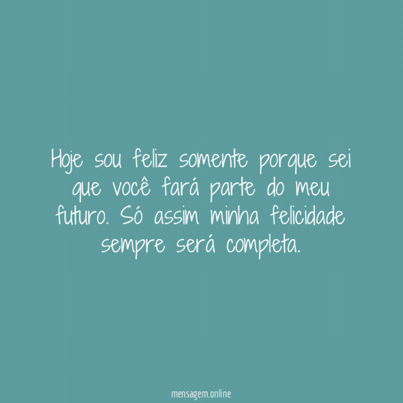Motivo de felicidade