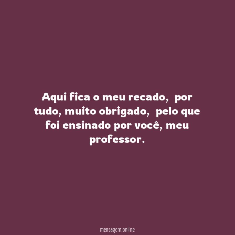 Muito obrigado